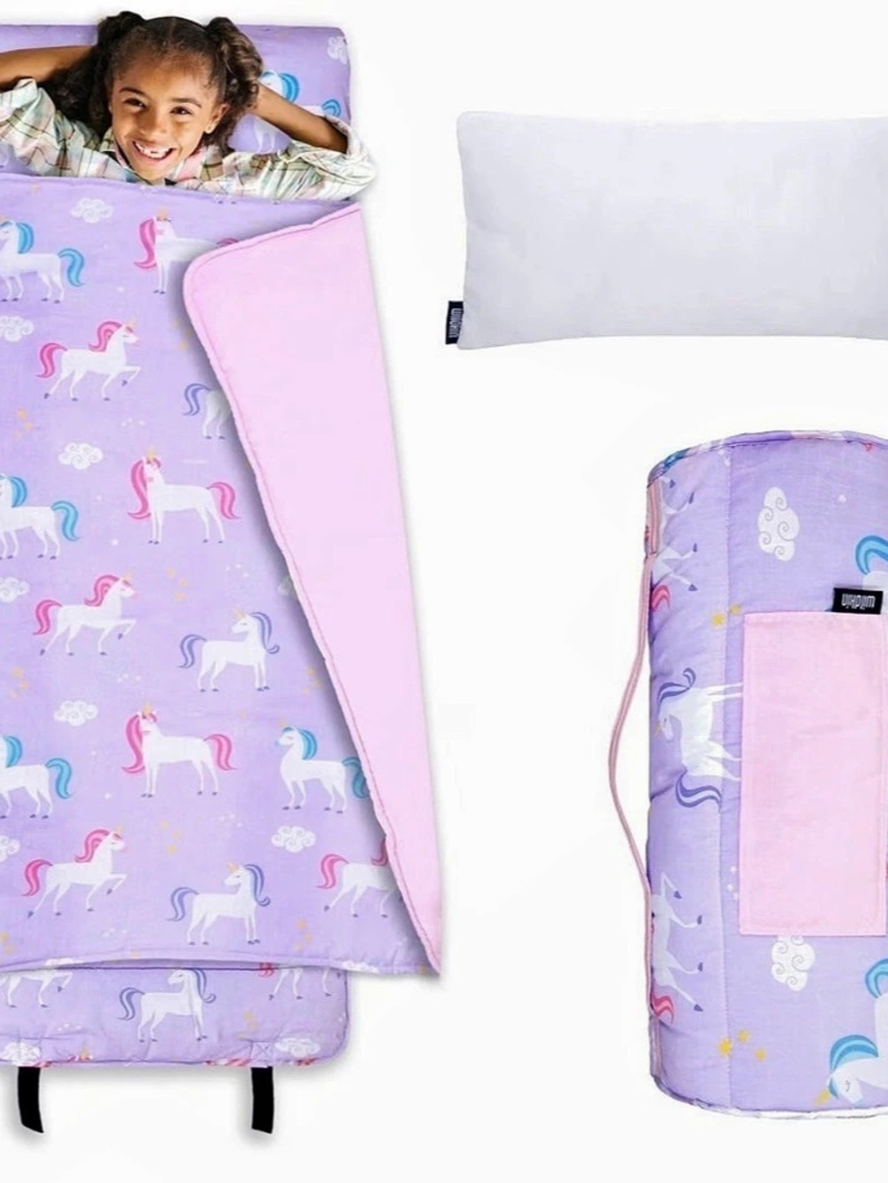 Wildkin Magical Unicorns Original Sleeping Bag Purple & Pink